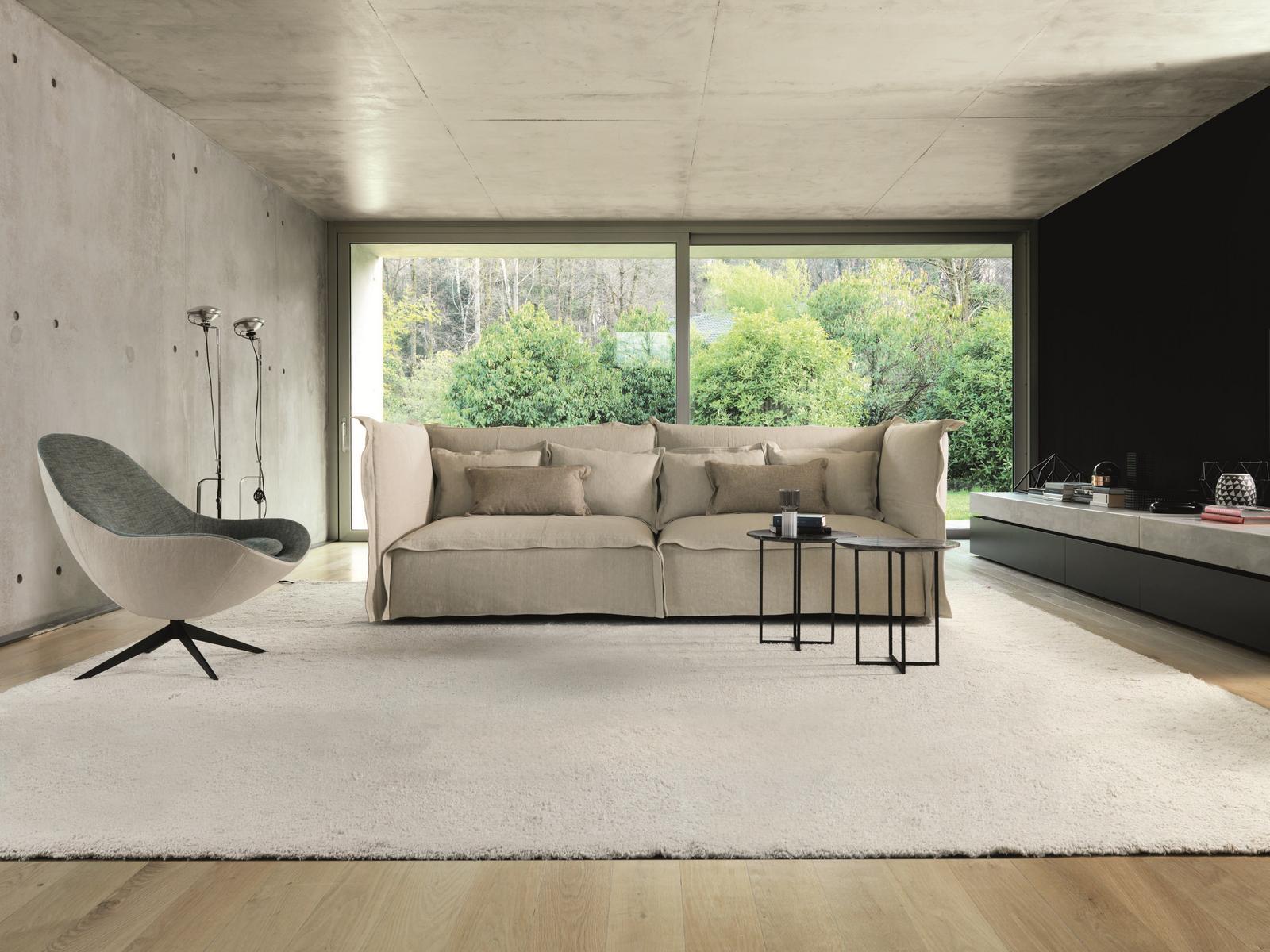 BRITT Fabric sofa with removable cover
