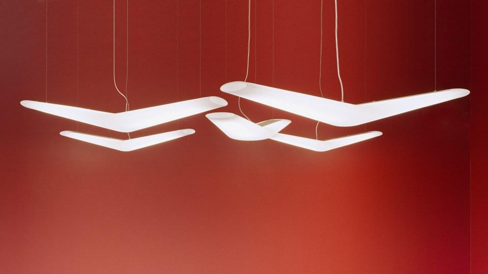 MOUETTE MINI Direct light polypropylene pendant lamp