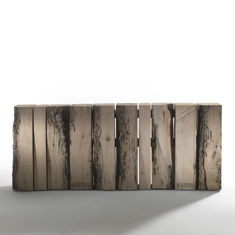 CODICE BRICCOLE Rectangular wood console with drawers