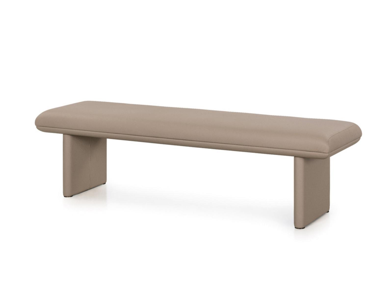 ZERO Upholstered leather bench