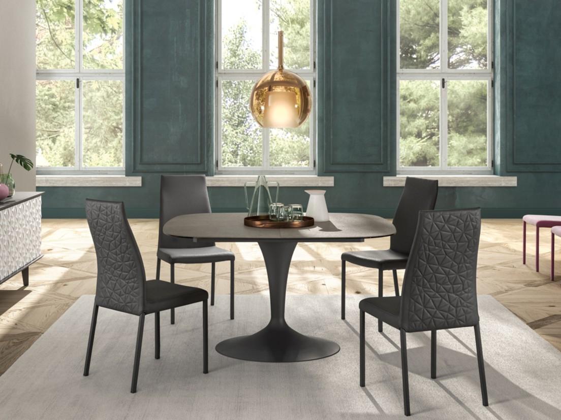 BRAVO Extending square crystal table