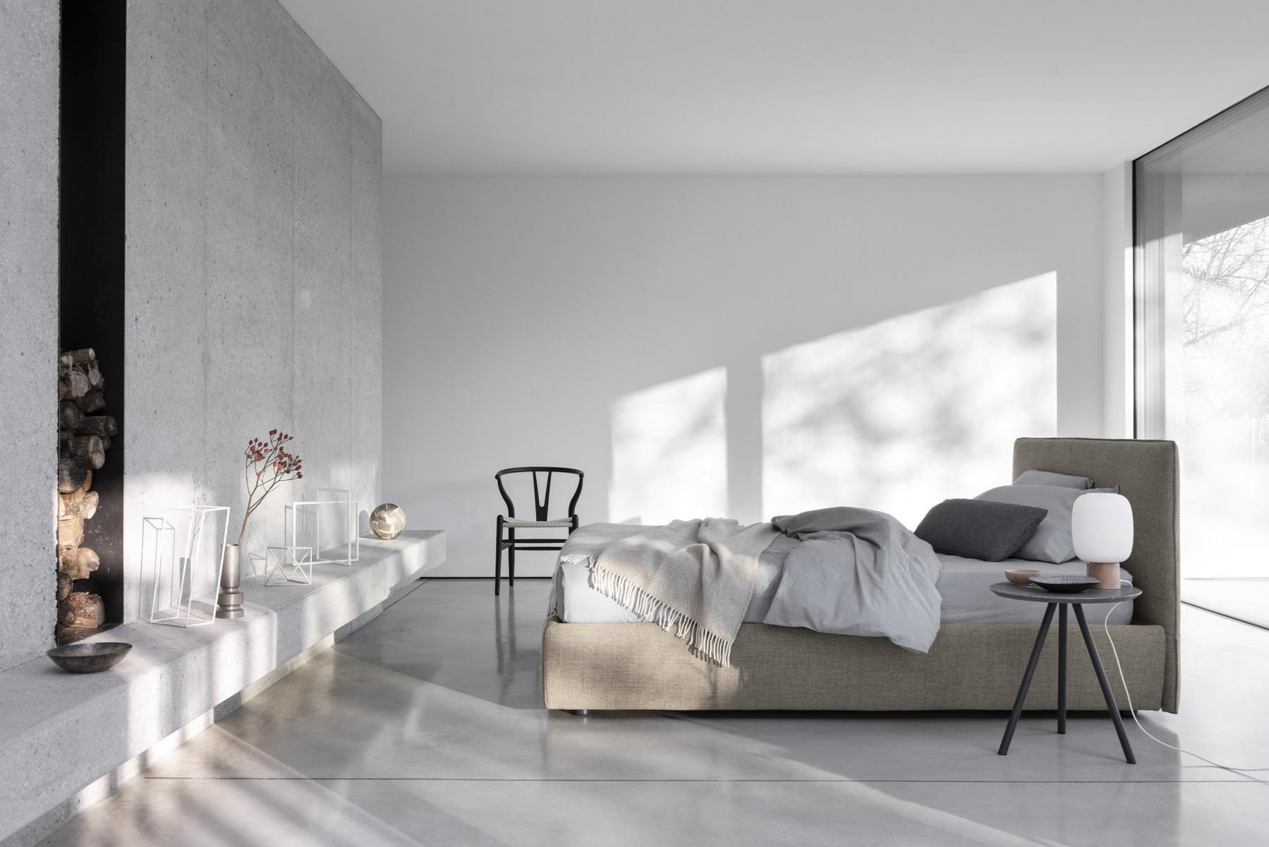 GAYA PLANE Upholstered storage bed