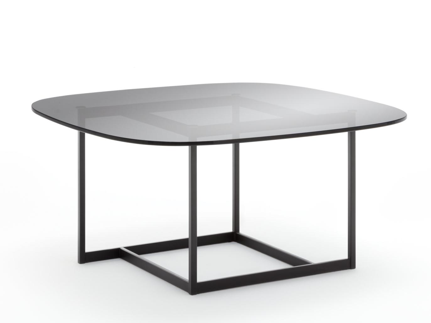 932 Square glass coffee table