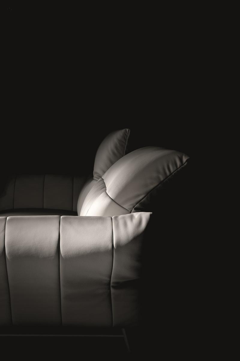 ON LINE 3 seater leather sofa