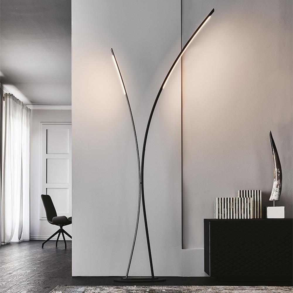 TWIN Metal floor lamp