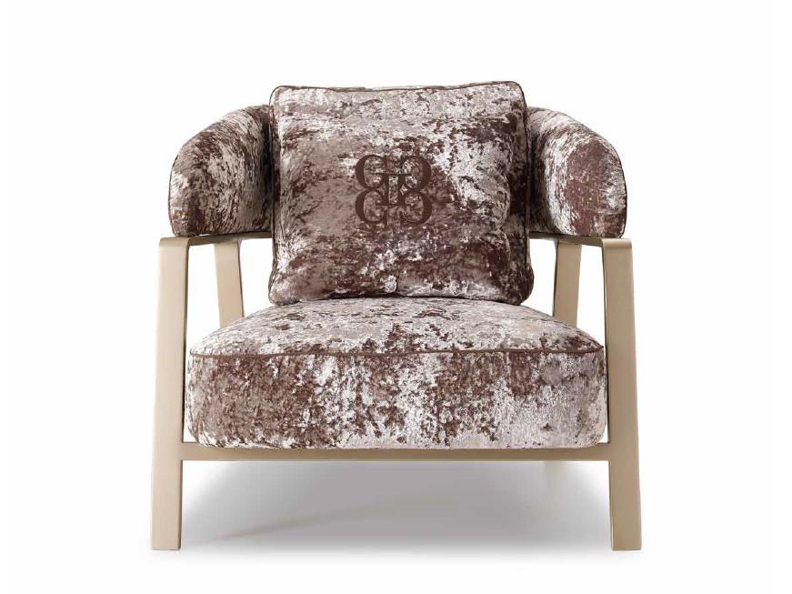 OSCAR Fabric armchair with armrests