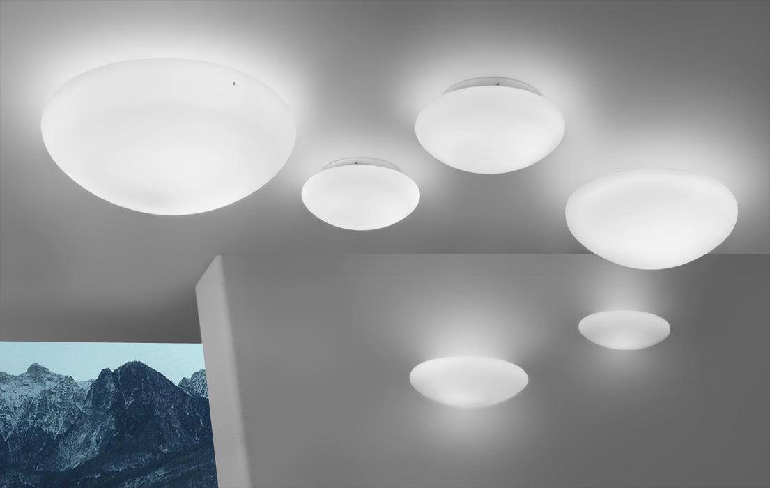 BIANCA PP/PL Glass wall lamp / ceiling lamp