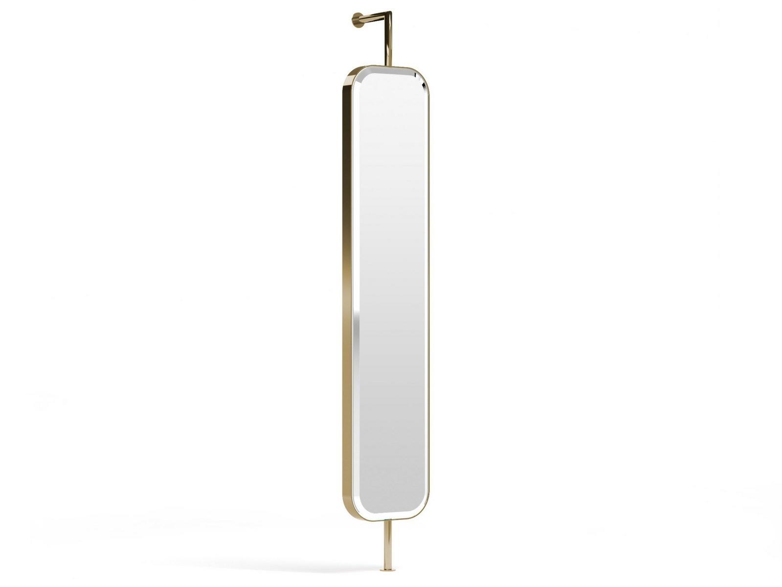 ADONE Rectangular wall-mounted steel mirror