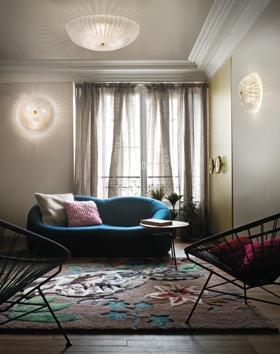 RIGA PP/PL Glass wall lamp / ceiling lamp