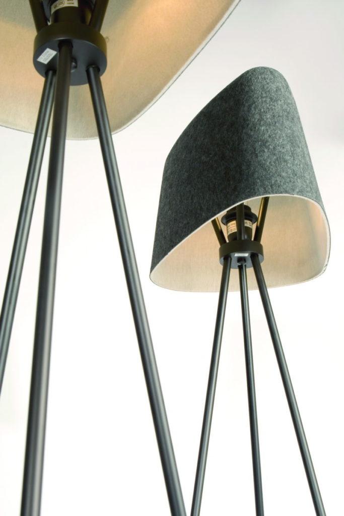 FELT Fabric pendant lamp with dimmer in a contemporary style