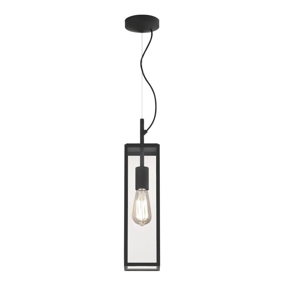 HARVARD PENDENT LED glass and steel outdoor pendant lamp