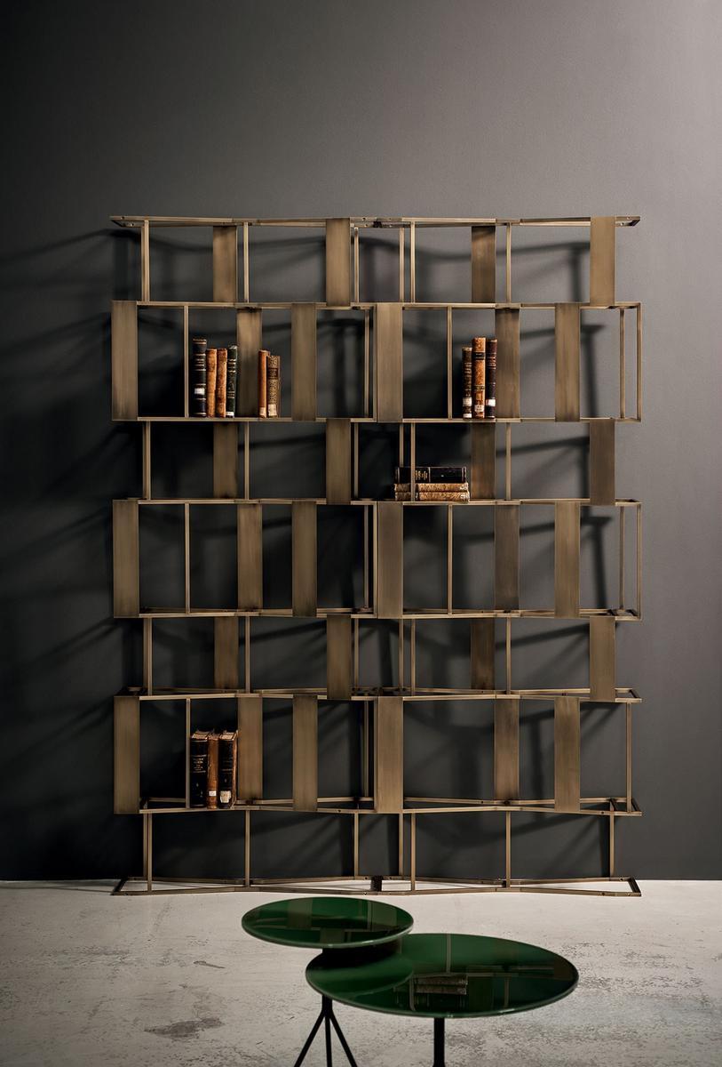 RAFIKI Open double-sided metal bookcase RAFIKI Open double-sided metal bookcase