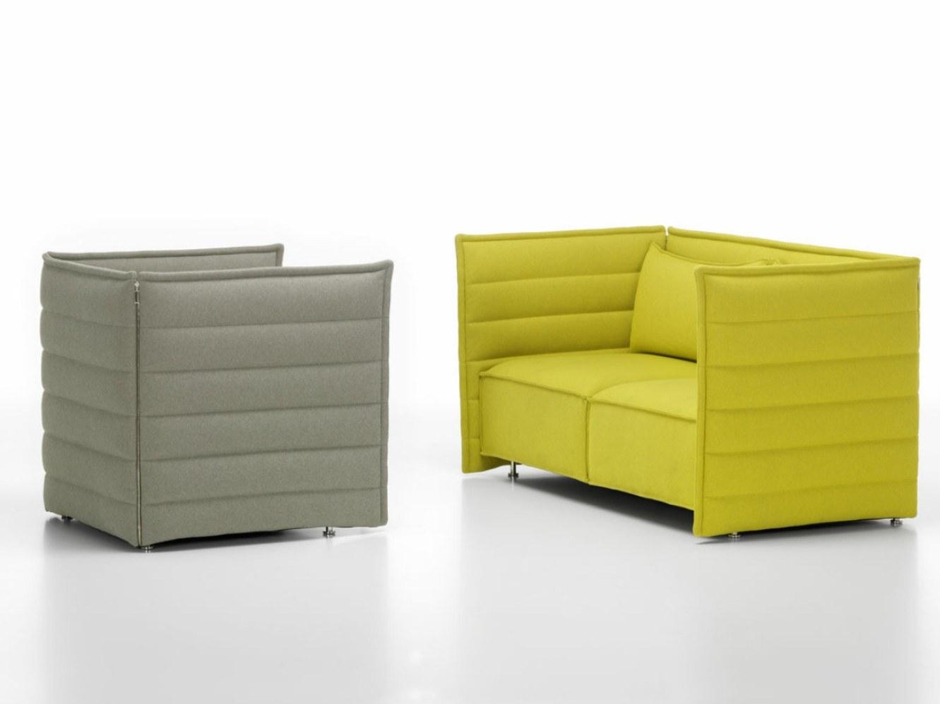 ALCOVE PLUME CONTRACT Fabric small sofa