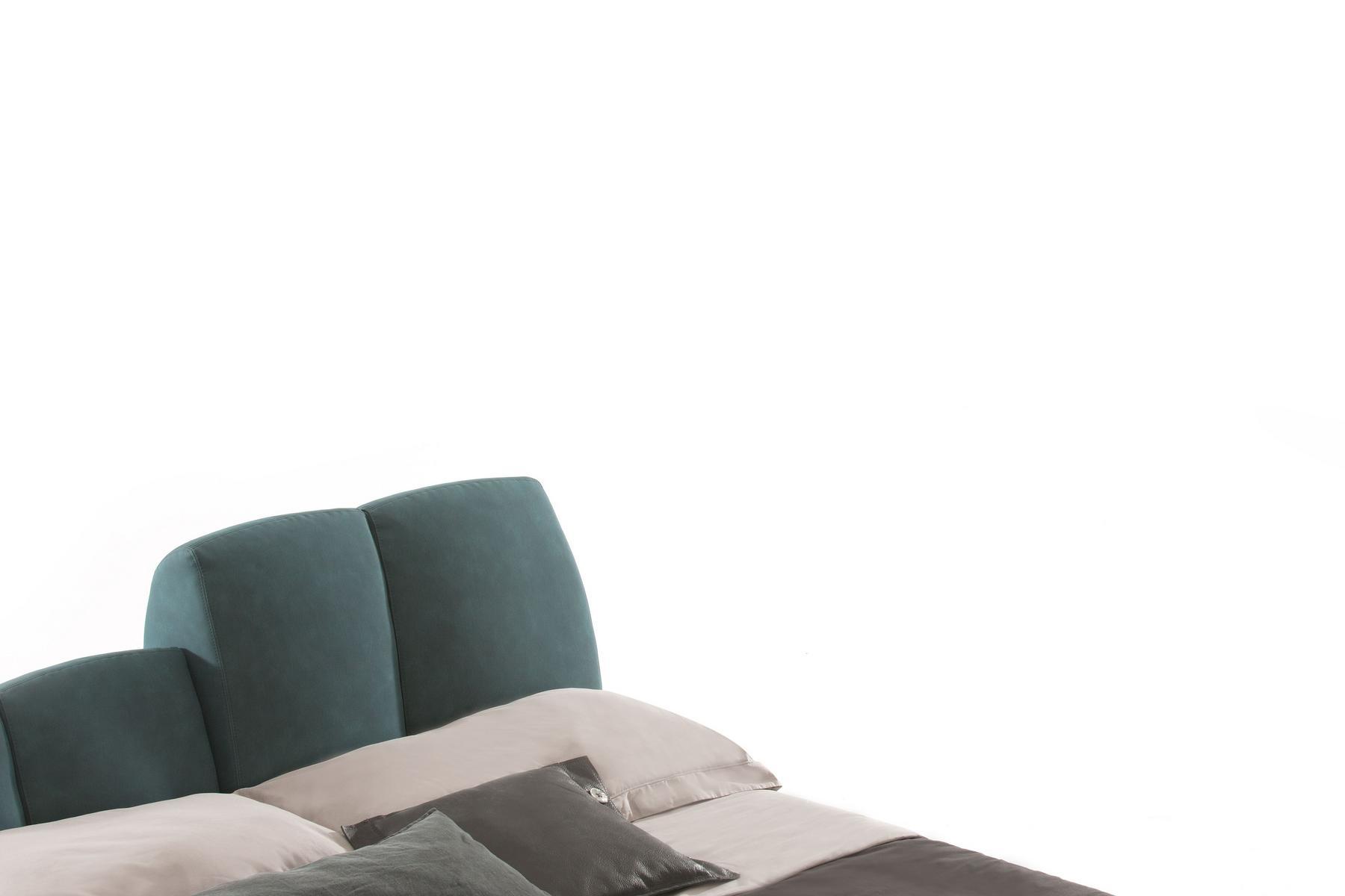 TUNY Upholstered leather storage bed