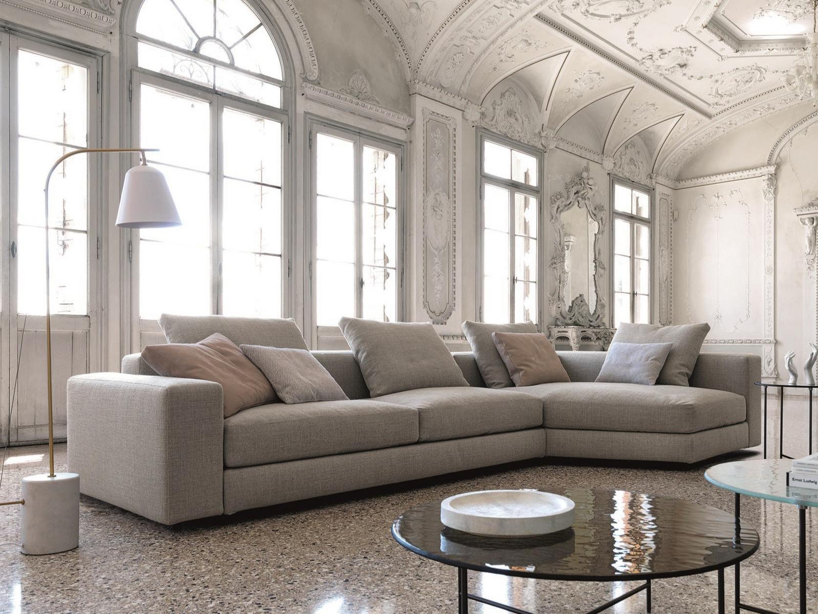 VON Corner fabric sofa with removable cover