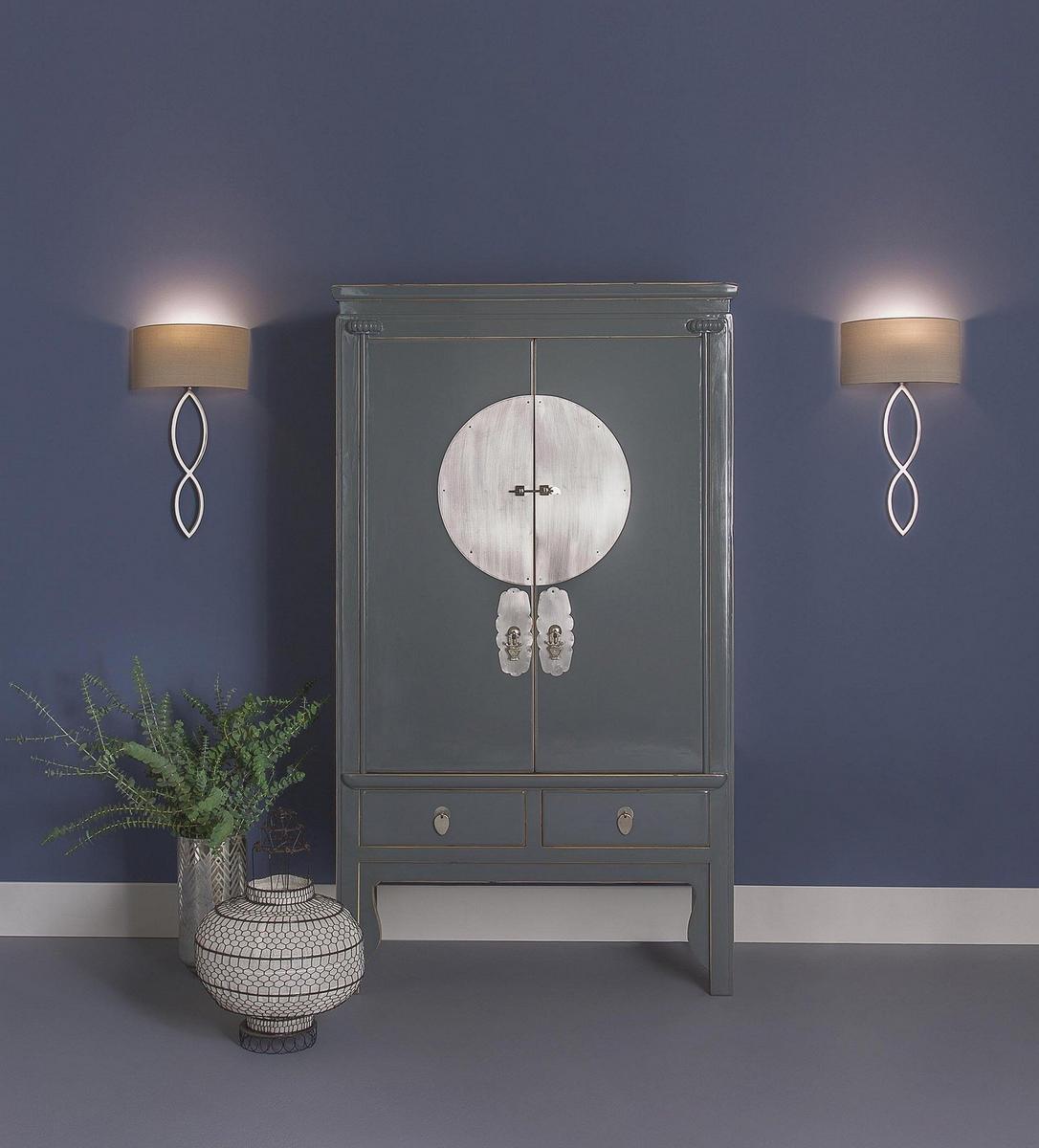 CASERTA LED steel wall lamp with dimmer