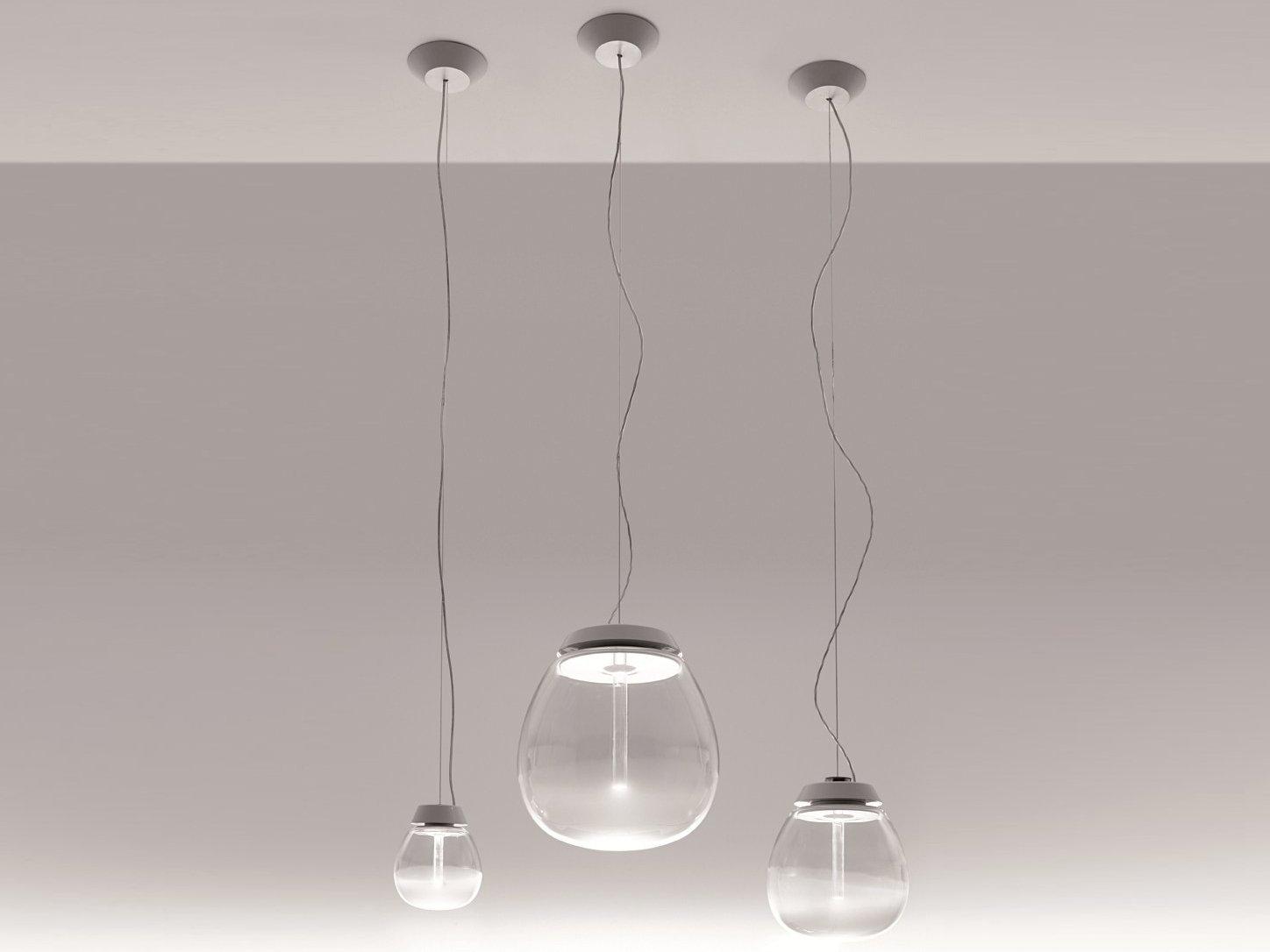EMPATIA LED blown glass pendant lamp