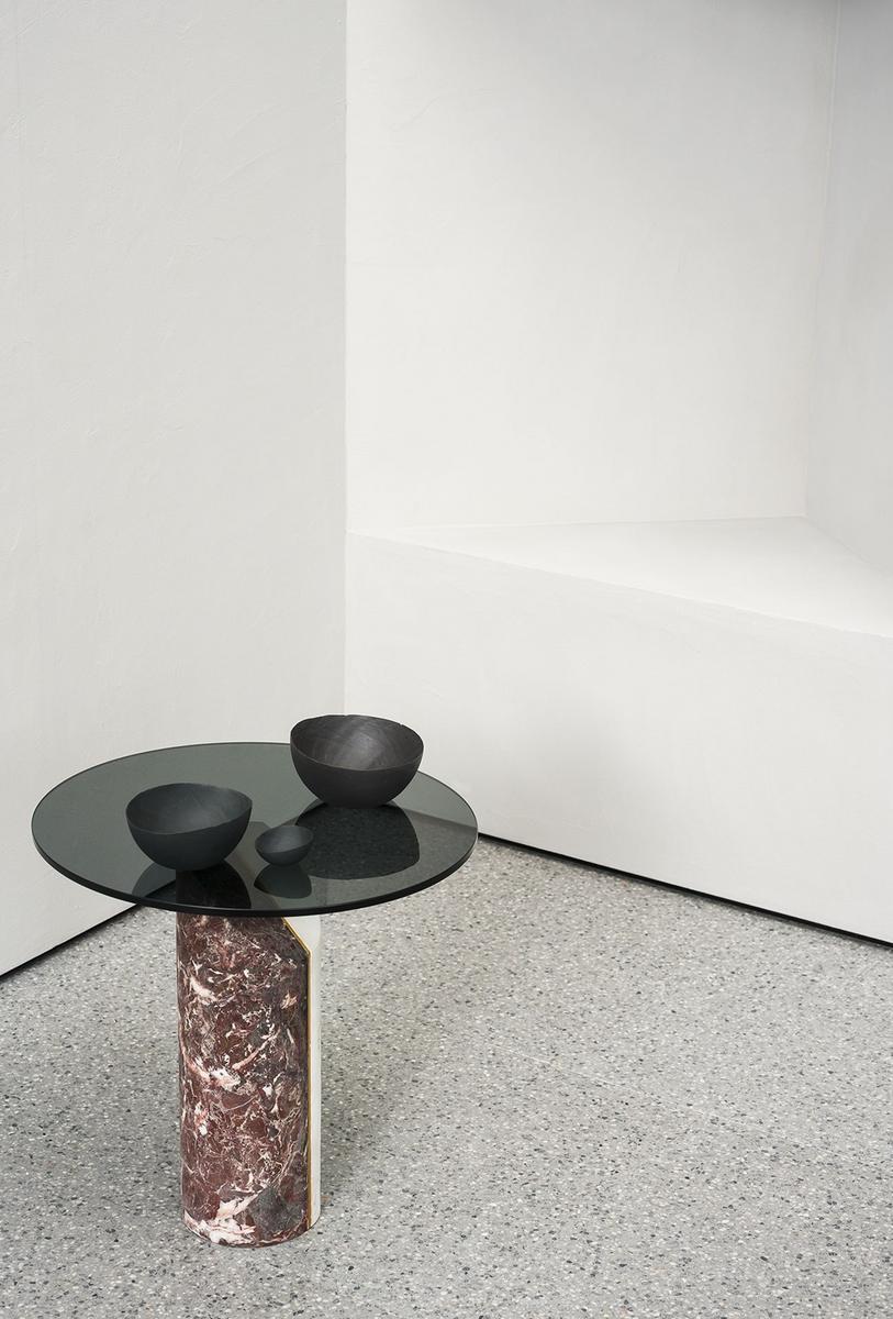 ZIGGY Round marble coffee table