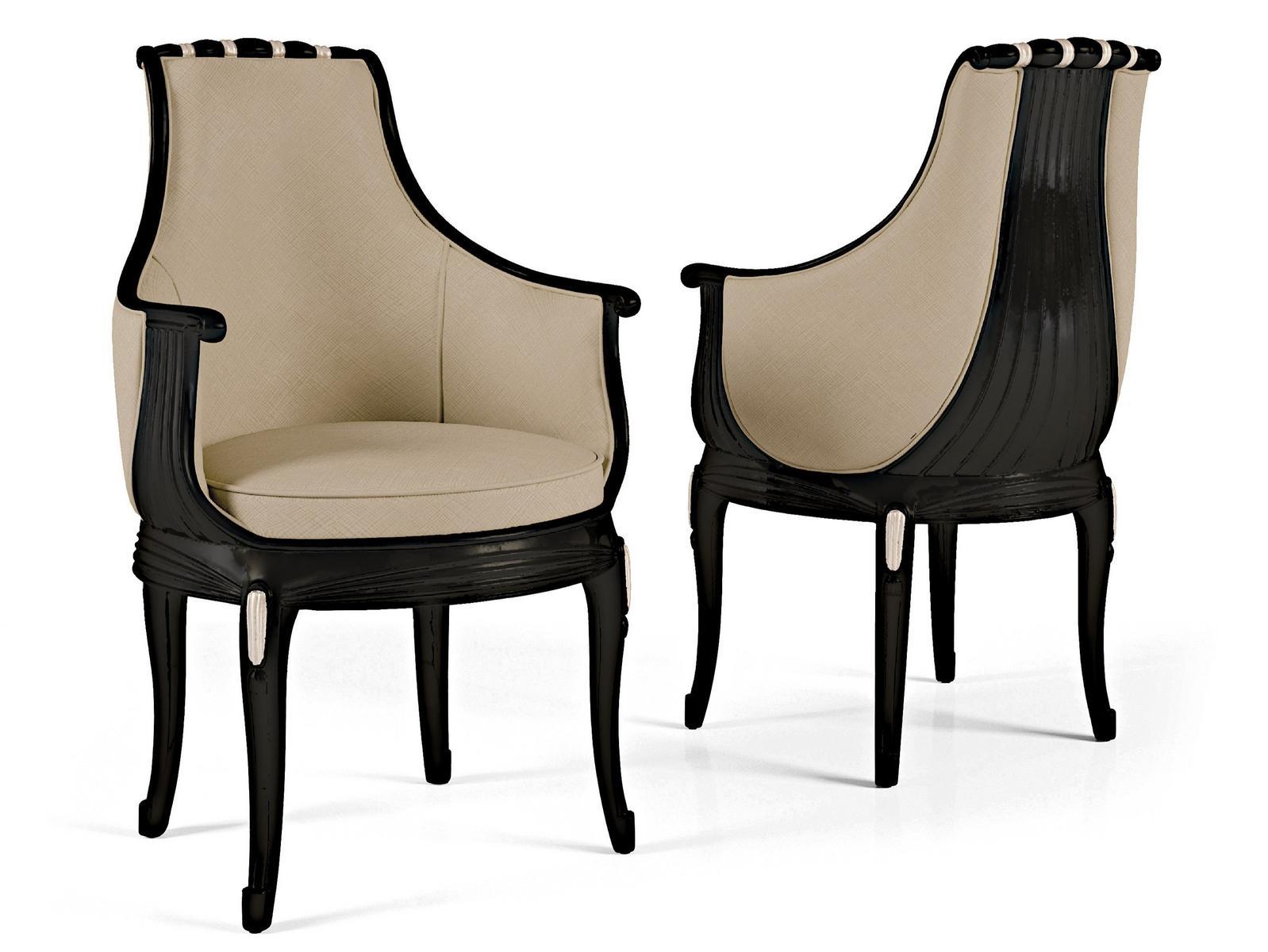 THE MAJESTIC Upholstered leather chair with armrests