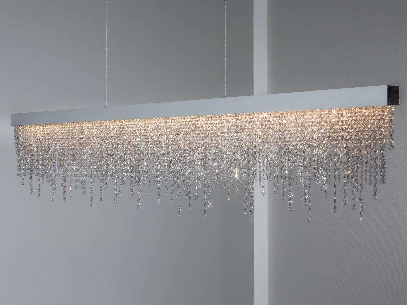 FROZEN EYES HXL CXL Direct light metal pendant lamp with Swarovski® Crystals
