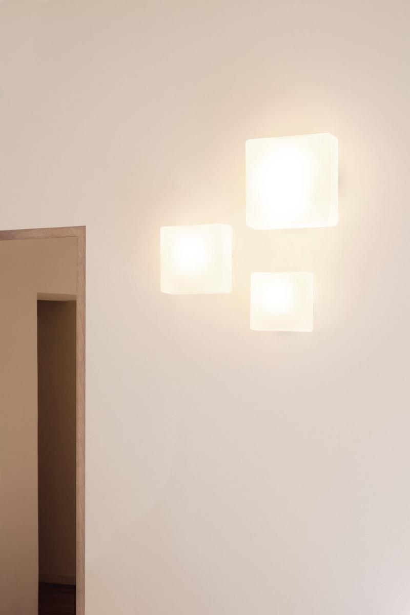QUADRA Blown glass wall lamp / ceiling lamp