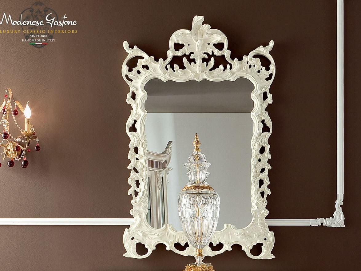 13677 Rectangular wall-mounted framed mirror