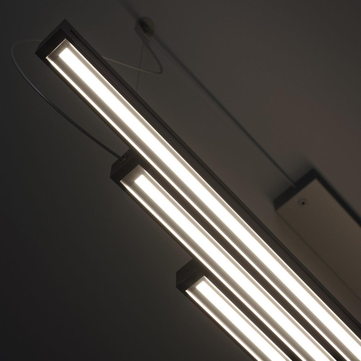 LIGHT GLIDE LED Anodized aluminium pendant lamp