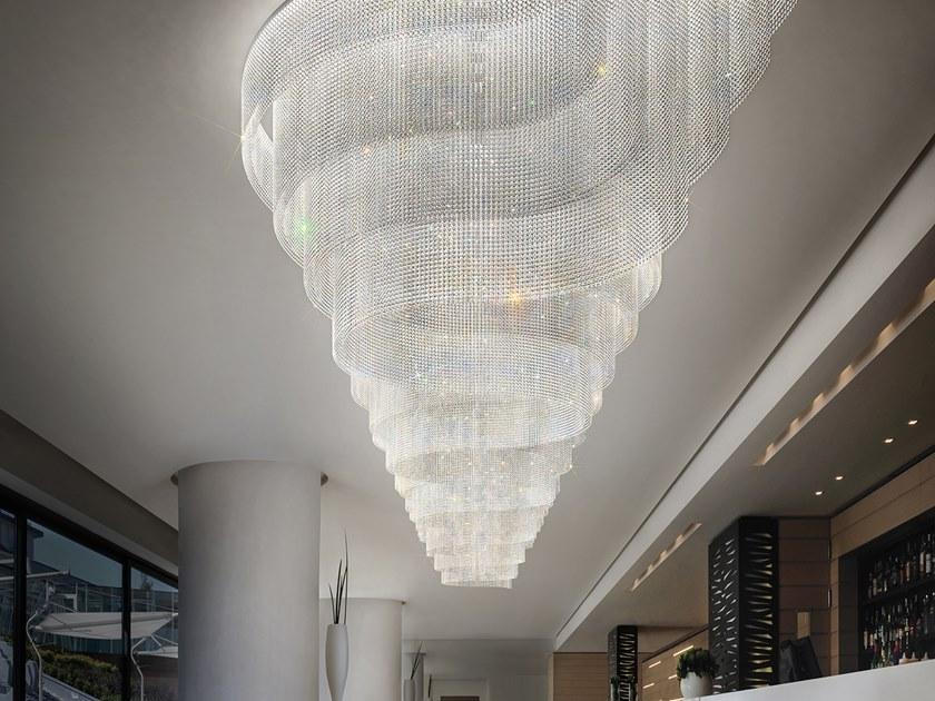 GALASSIA R1 DBL LED modular crystal ceiling lamp GALASSIA R1 DBL LED modular crystal ceiling lamp