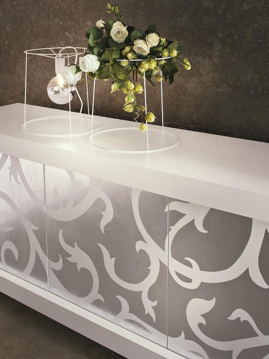 PICASSO - INTARSIO Wooden sideboard with doors