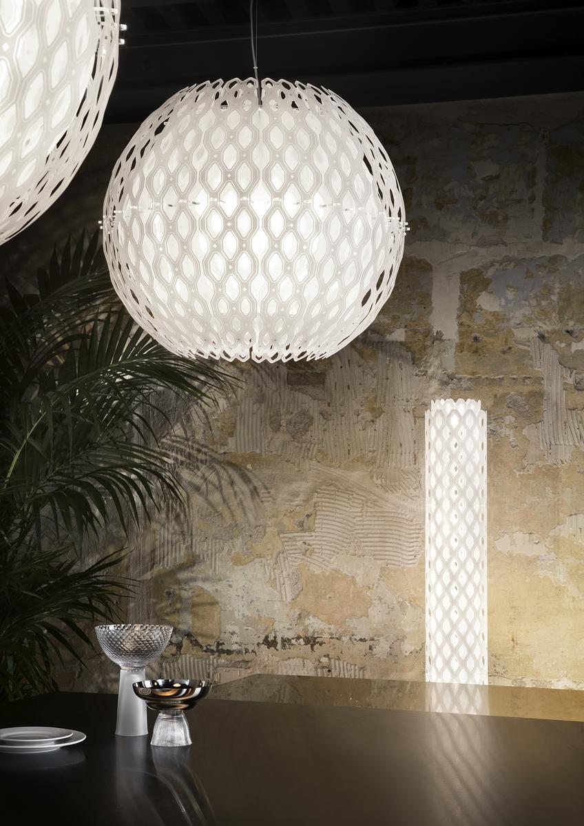 CHARLOTTE Cristalflex® and Lentiflex® LED floor lamp with dimmer