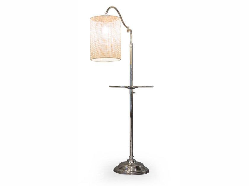 SNODO Metal floor lamp with shelf