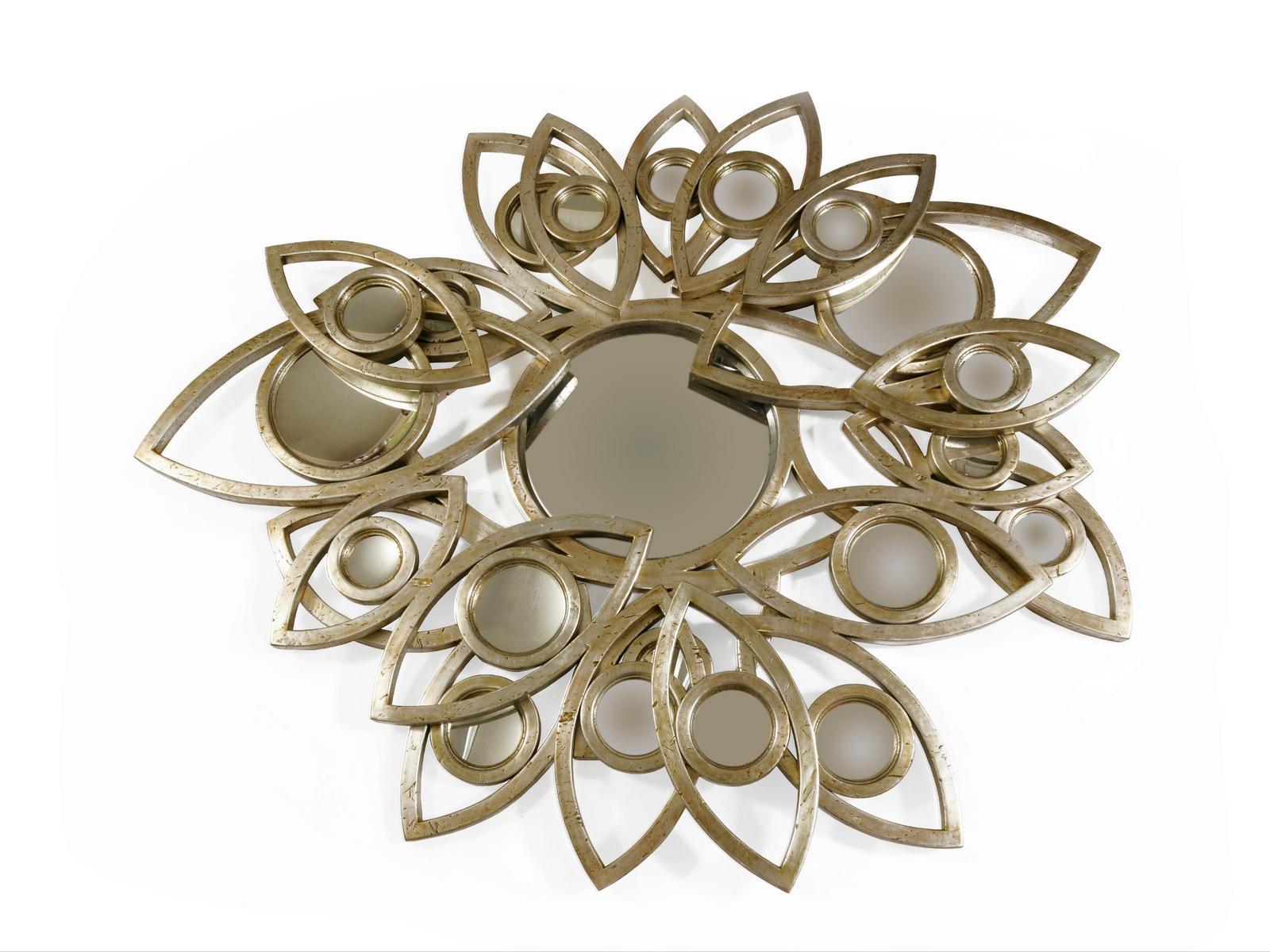 NEAPOLI Round wall-mounted framed wooden mirror NEAPOLI Round wall-mounted framed wooden mirror