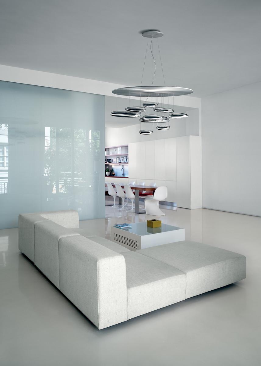 MERCURY Indirect light aluminium pendant lamp