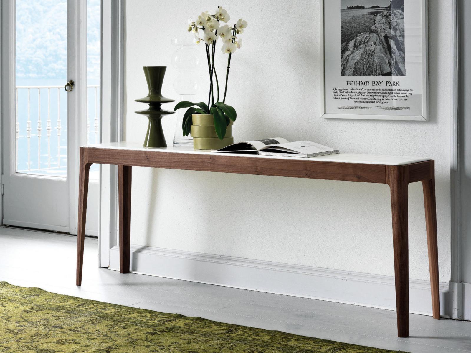 ZIGGY Rectangular wooden console table