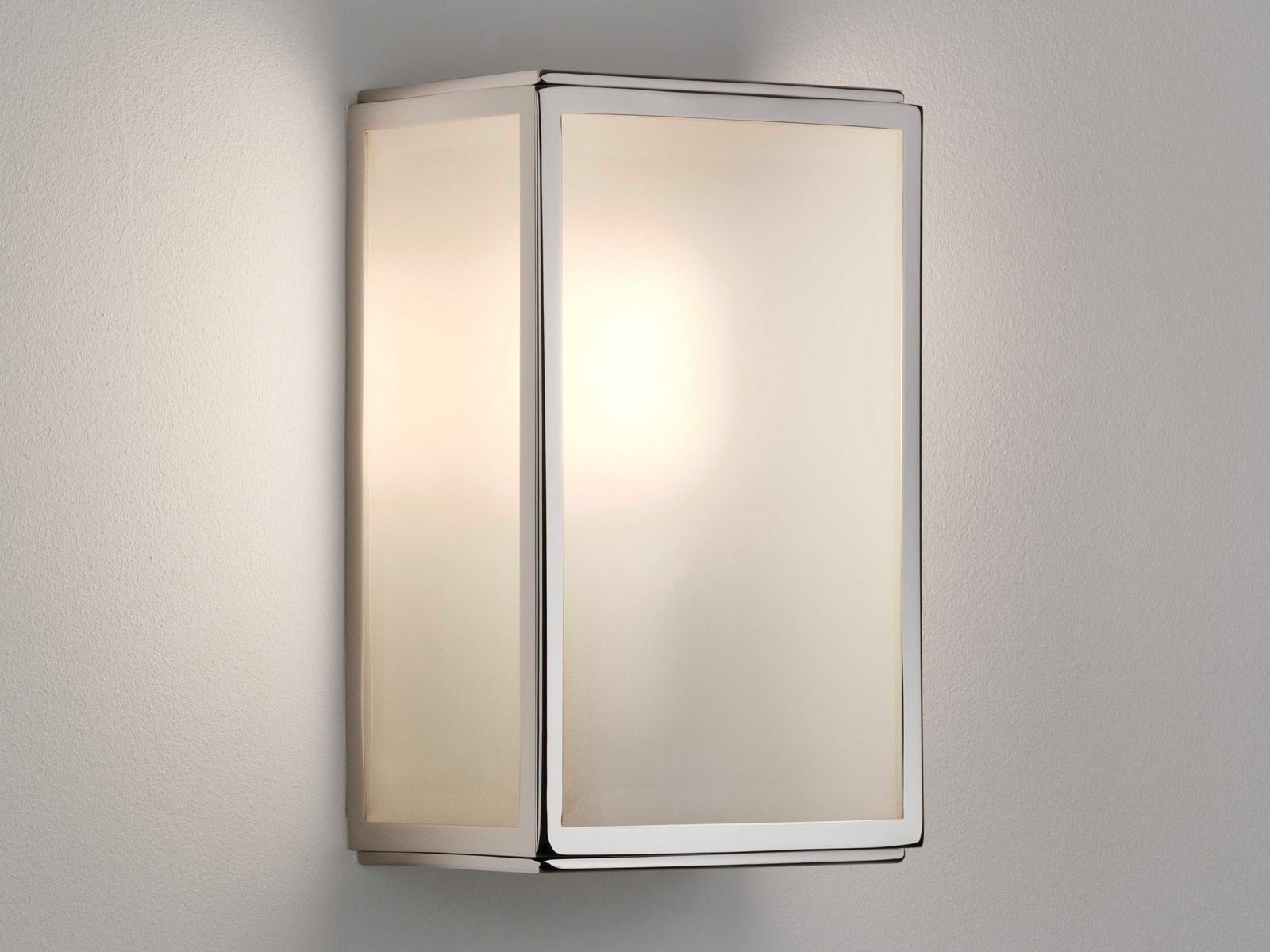 HOMEFIELD SENSOR Glass and Stainless Steel outdoor wall lamp