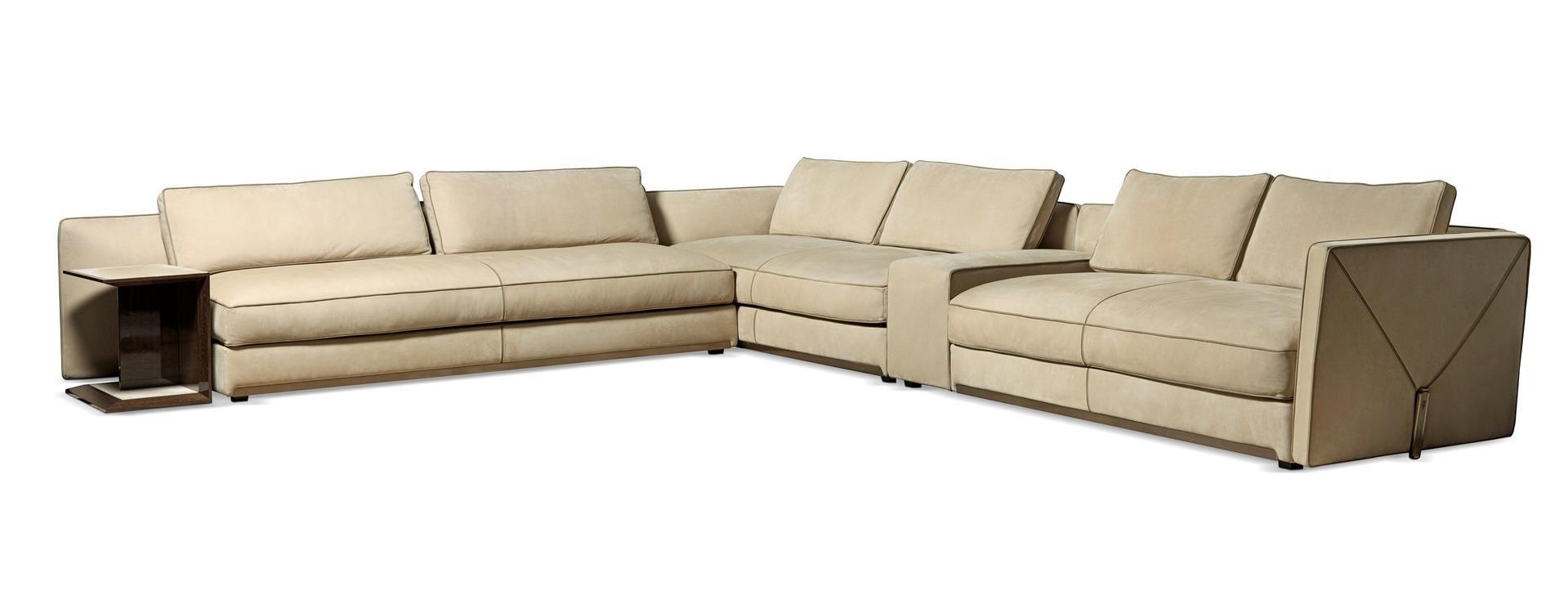 BASTIAN Corner sectional leather sofa