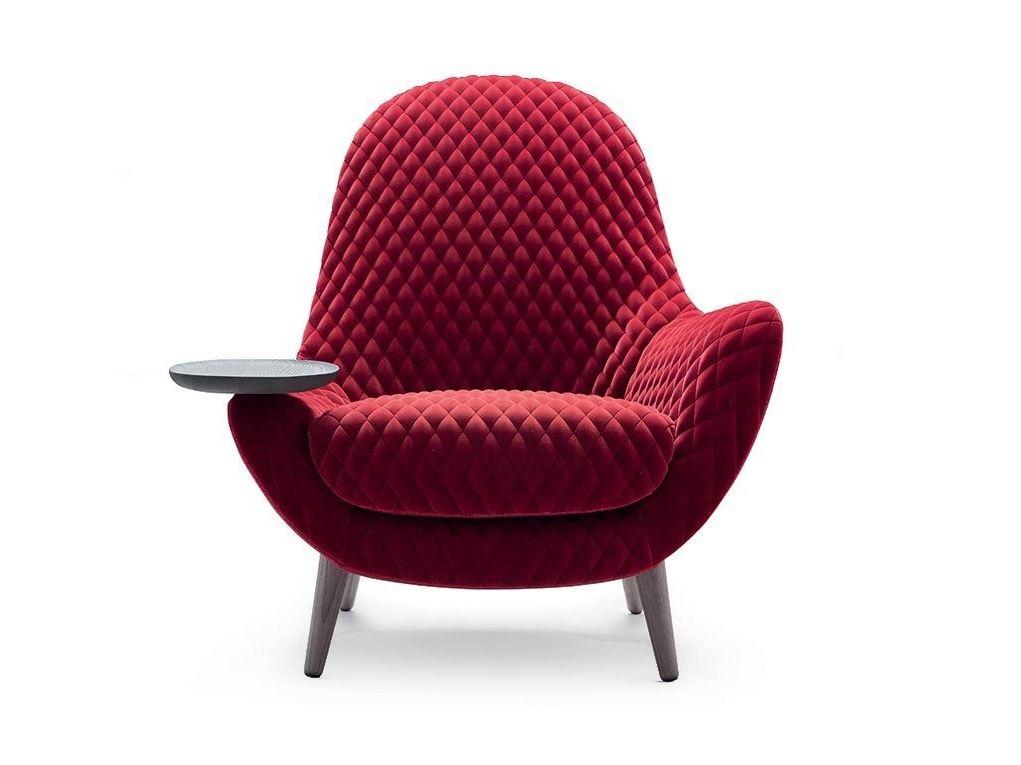 MAD KING Upholstered fabric armchair with armrests