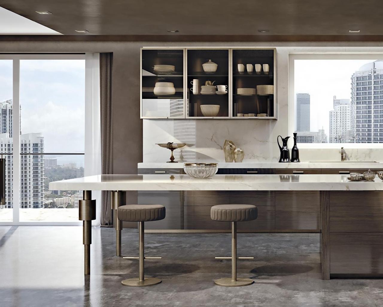 SIRIO Velvet bar chair