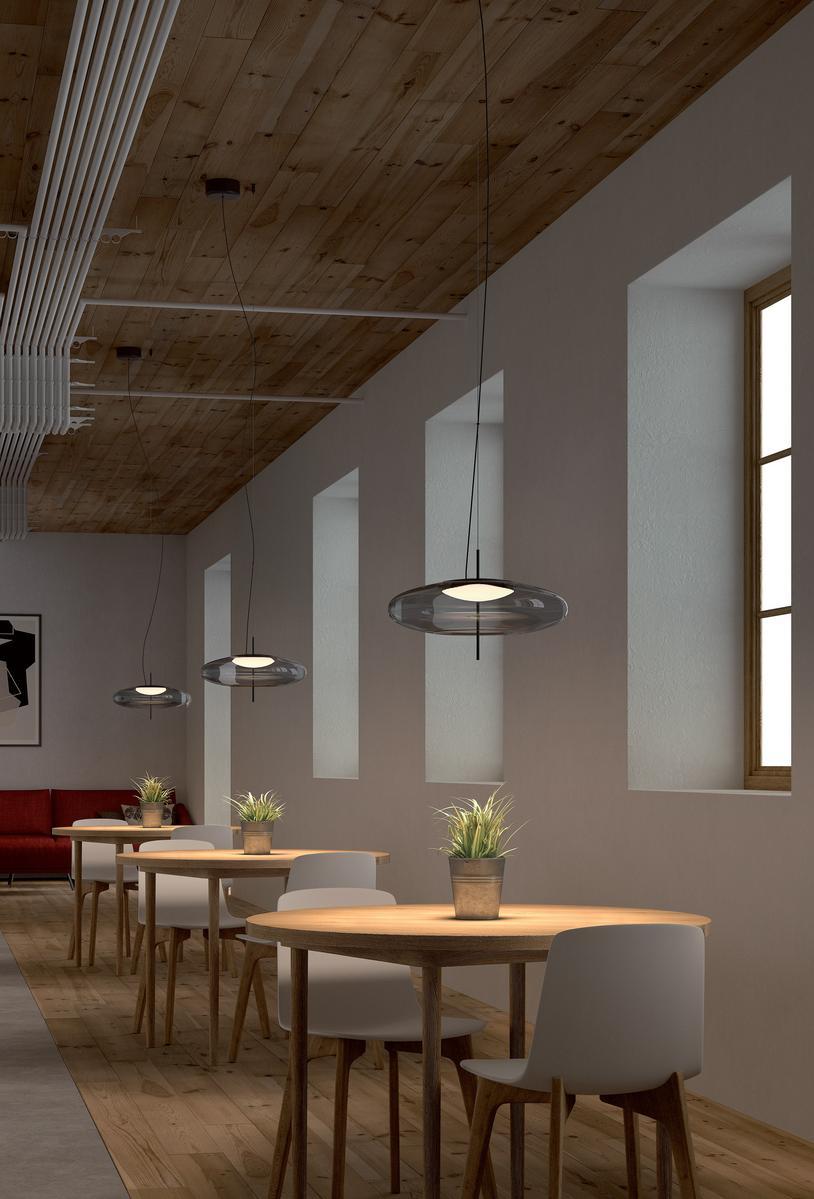 PLAT LED glass pendant lamp