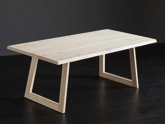 TORONTO + FLAT Rectangular oak dining table