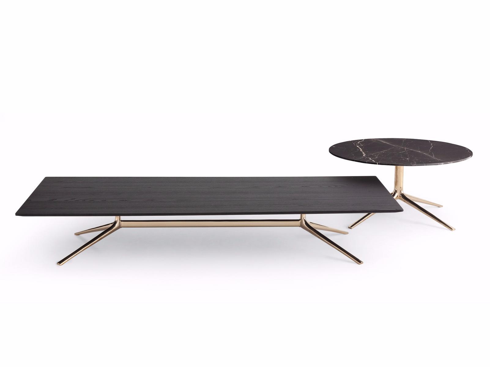 MONDRIAN Low round marble coffee table