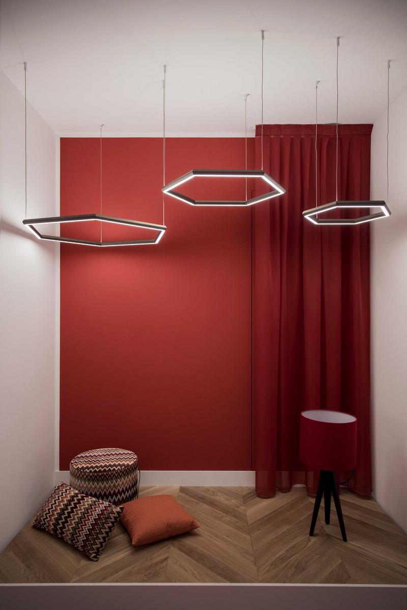 POLY ESAGONO LED pendant lamp