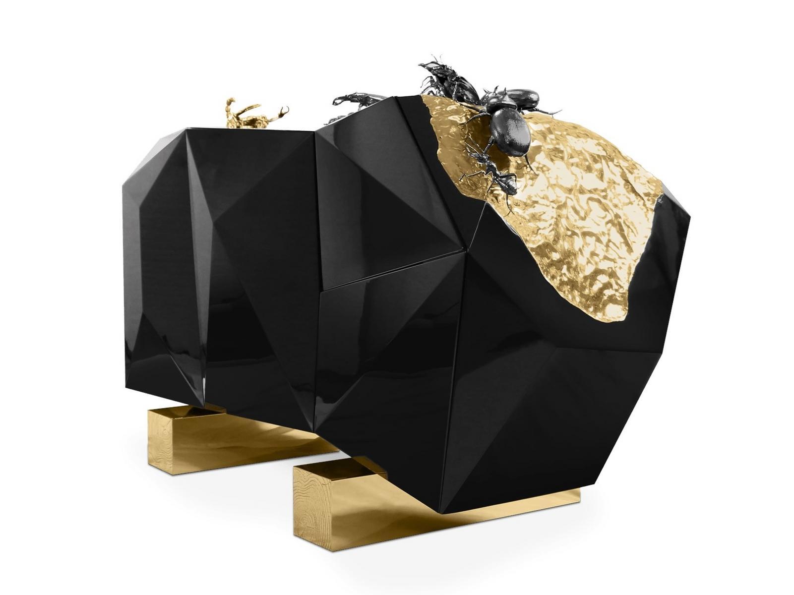 DIAMOND METAMORPHOSIS Wooden sideboard with doors