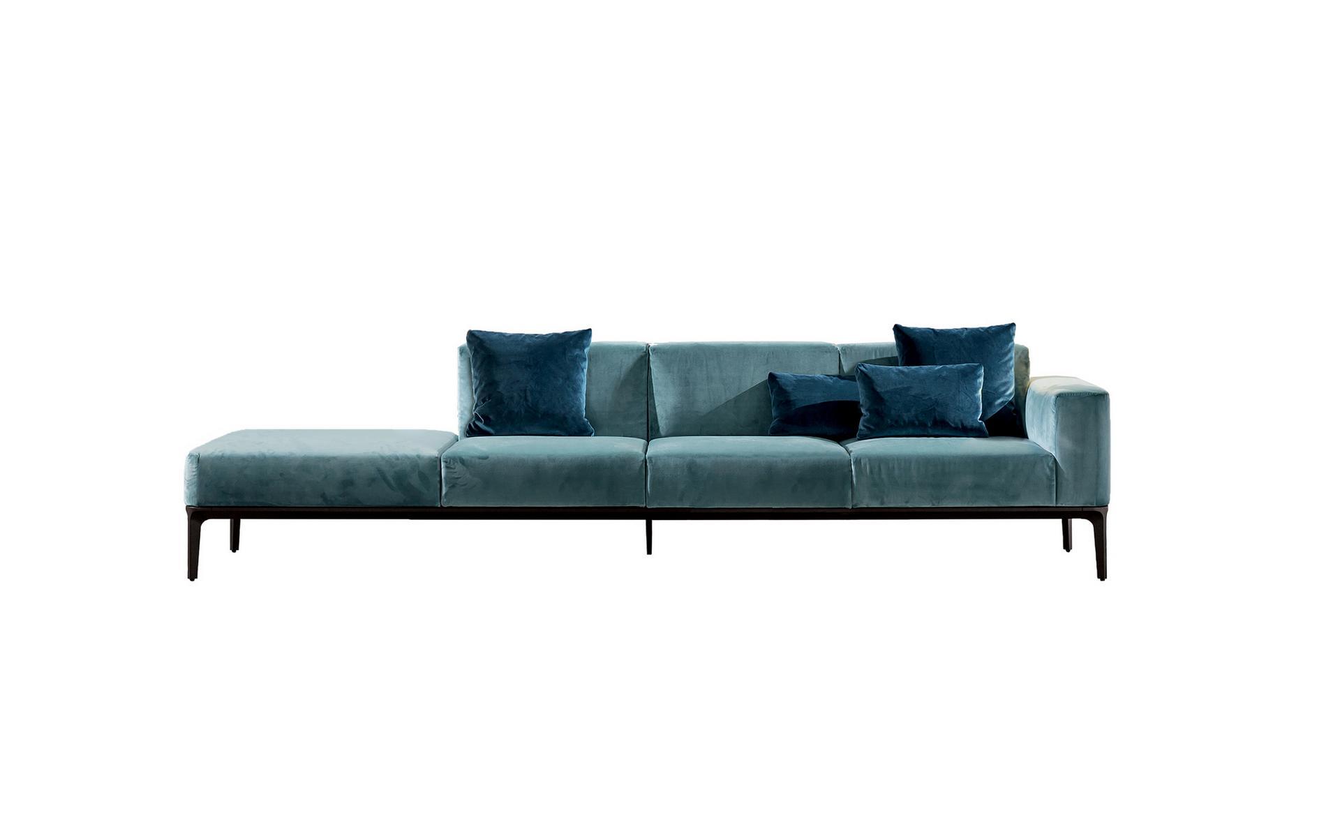 SLIM Sectional 4 seater fabric sofa