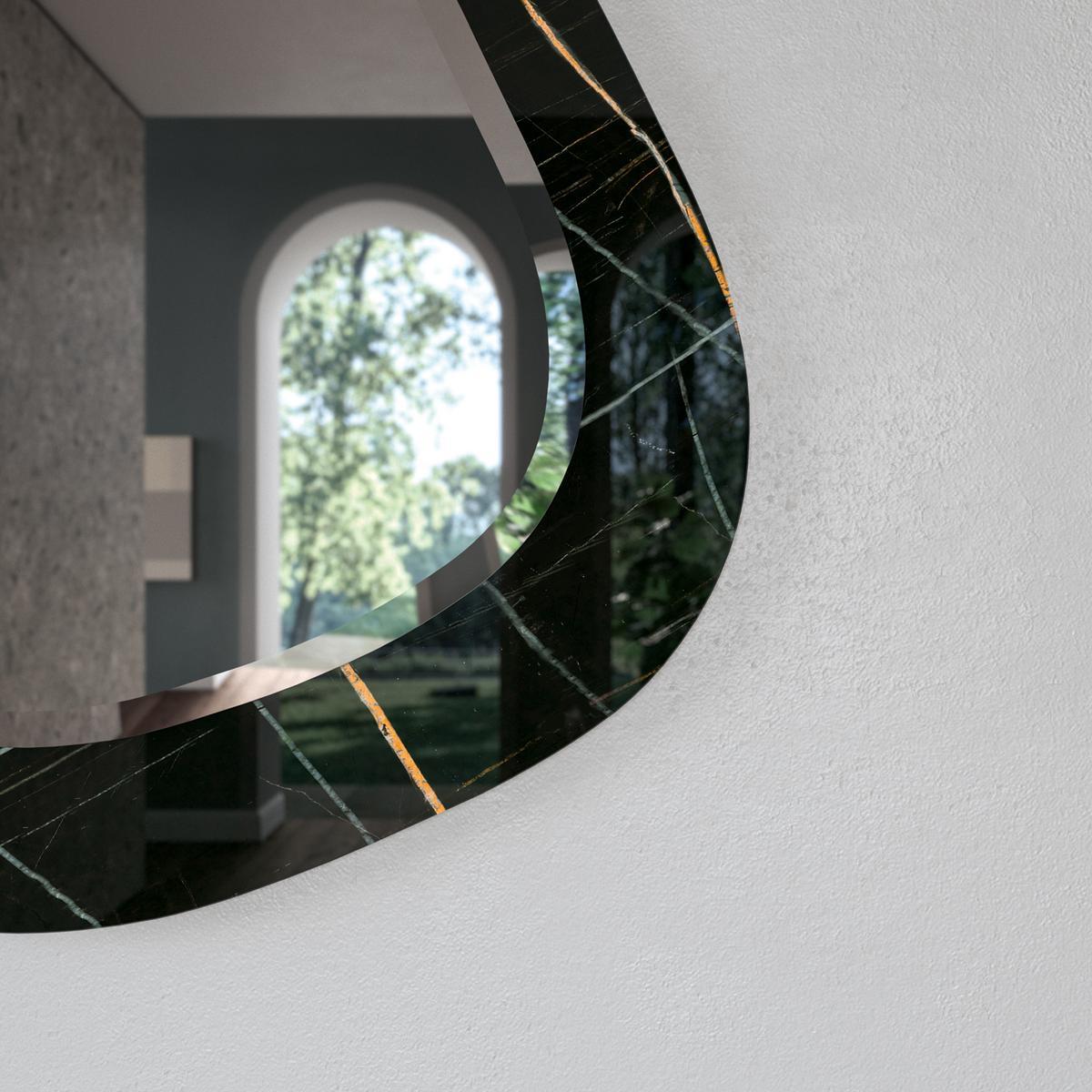 MIAMI VICE Wall-mounted glass mirror