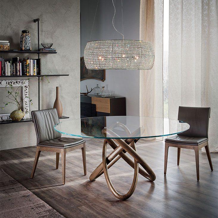 CARIOCA Round wood table