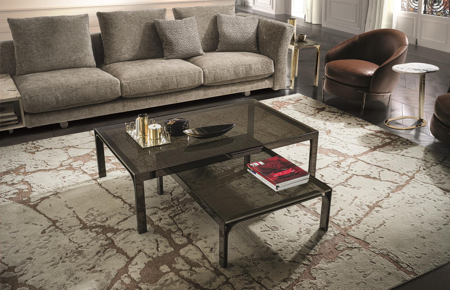 EDGE Square metal coffee table