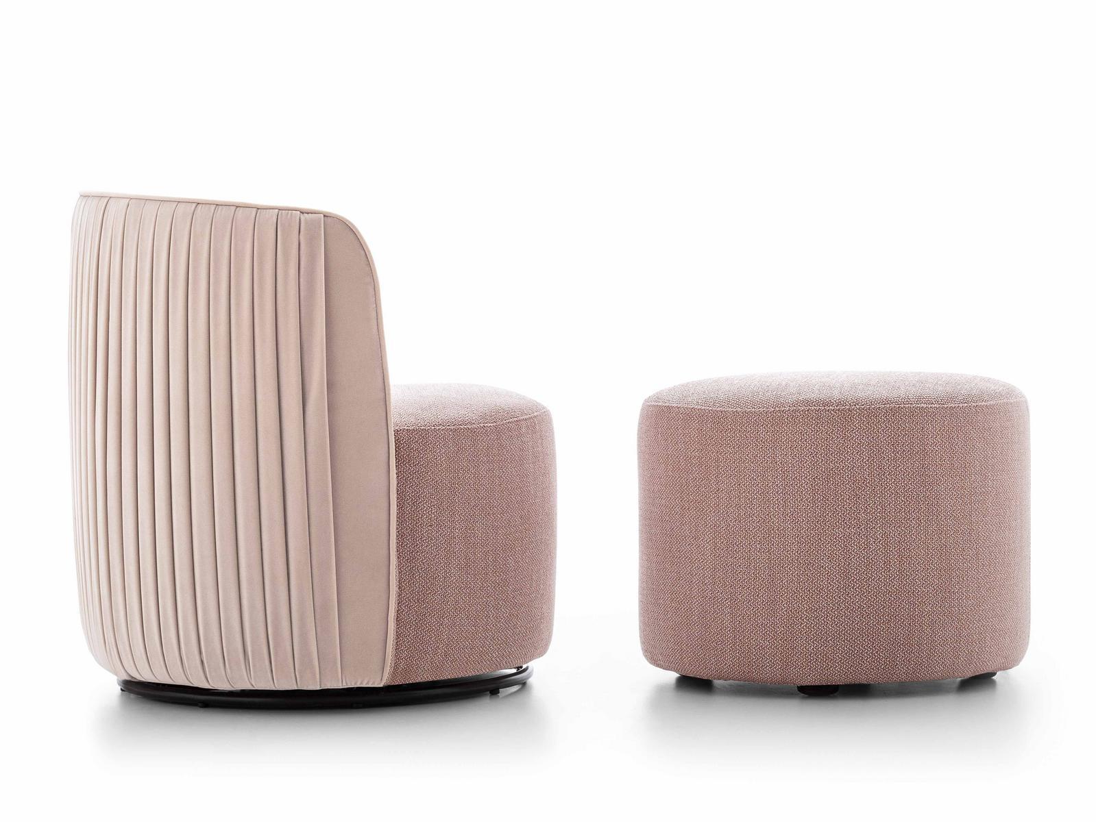 CHLOÈ LUXURY Upholstered fabric easy chair