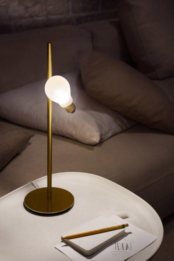 IDEA LED brass table lamp