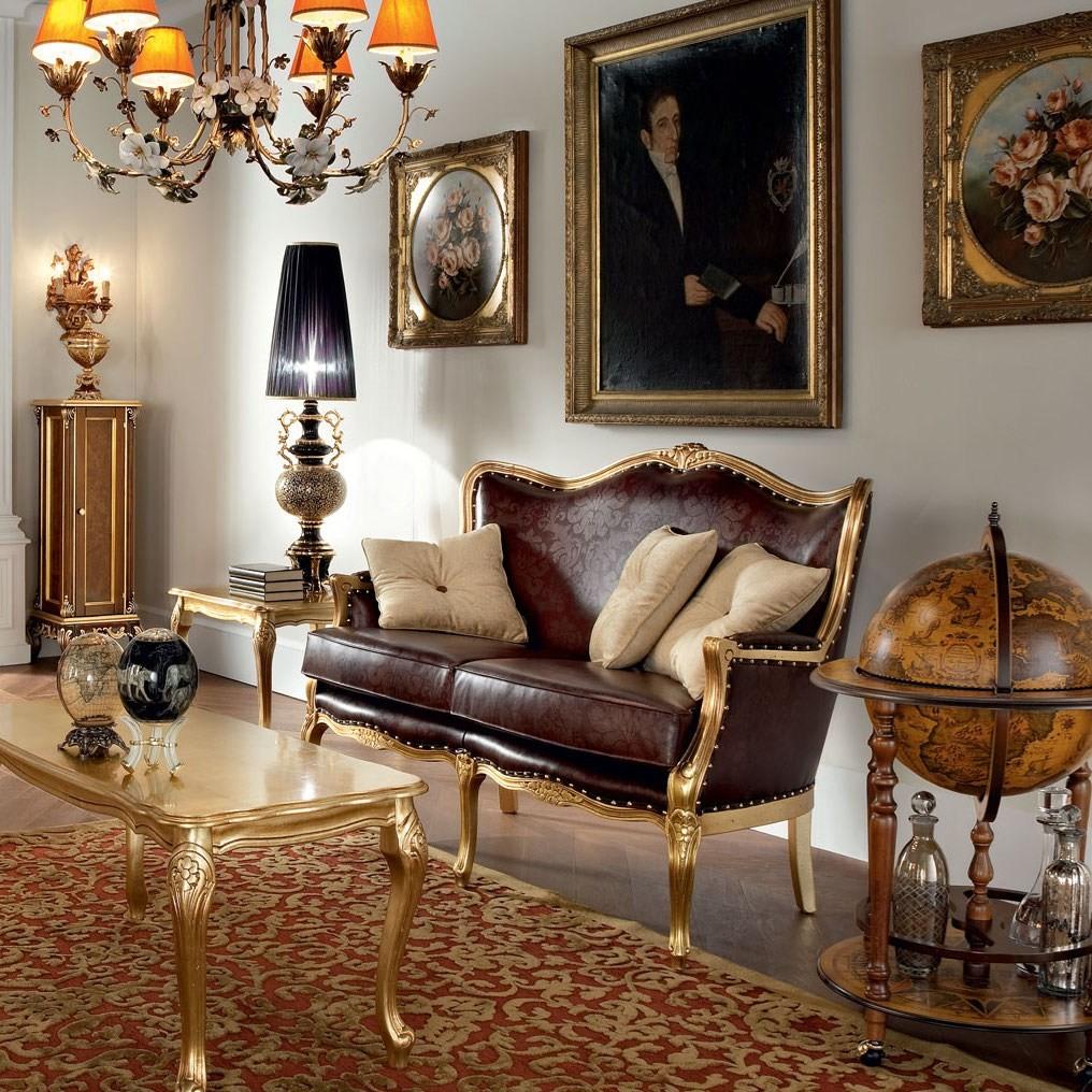 12425 2 seater leather sofa